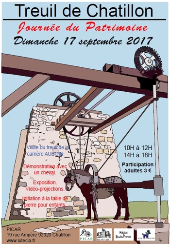 Affiche Journée du Patrimoine 2017 Treuil de Chatillon